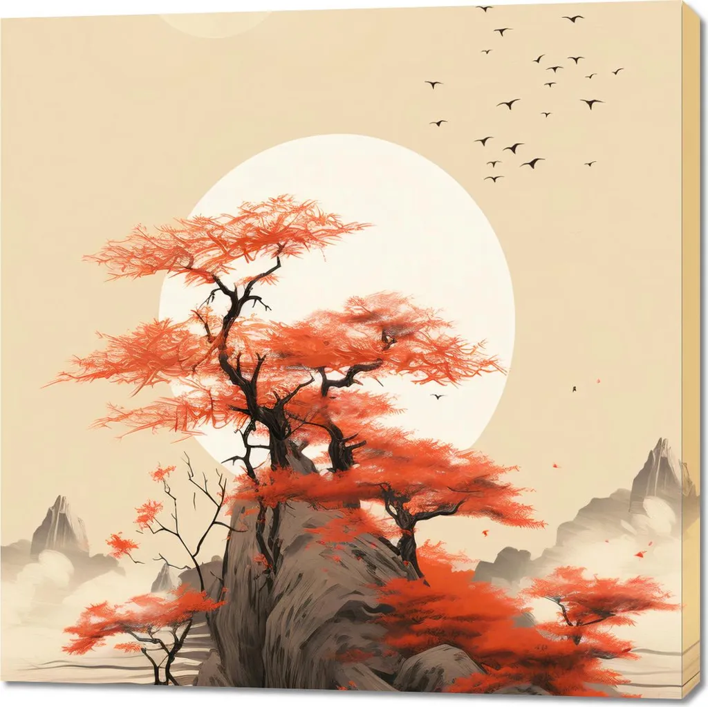 Quadro 100x100 cm Sussurri del vento