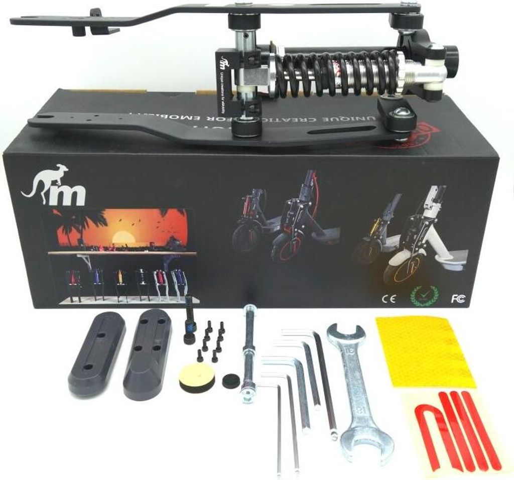 Federung, MONORIM Dämpfer MX1 V4 Black FS für Ninebot MAX G30