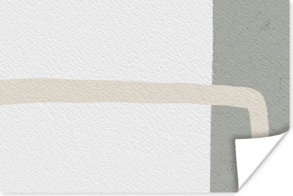 MuchoWow Poster Abstrakt - Minimalismus - Design 90x60 cm - Schlafzimmer