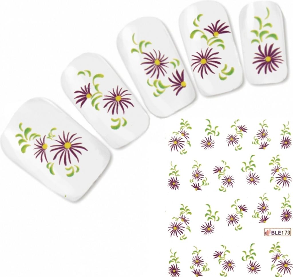 Nagel Sticker Tattoo Nail Art Blume Aufkleber Neu! Produktbild 