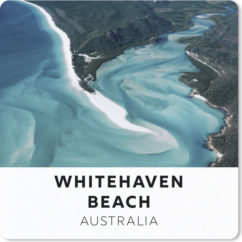 MuchoWow Mauspad Mousepad Australien - Strand - Wasser 30x30 cm - Mousepads - Maus Mat - Pad - Mausunterlage - Gaming