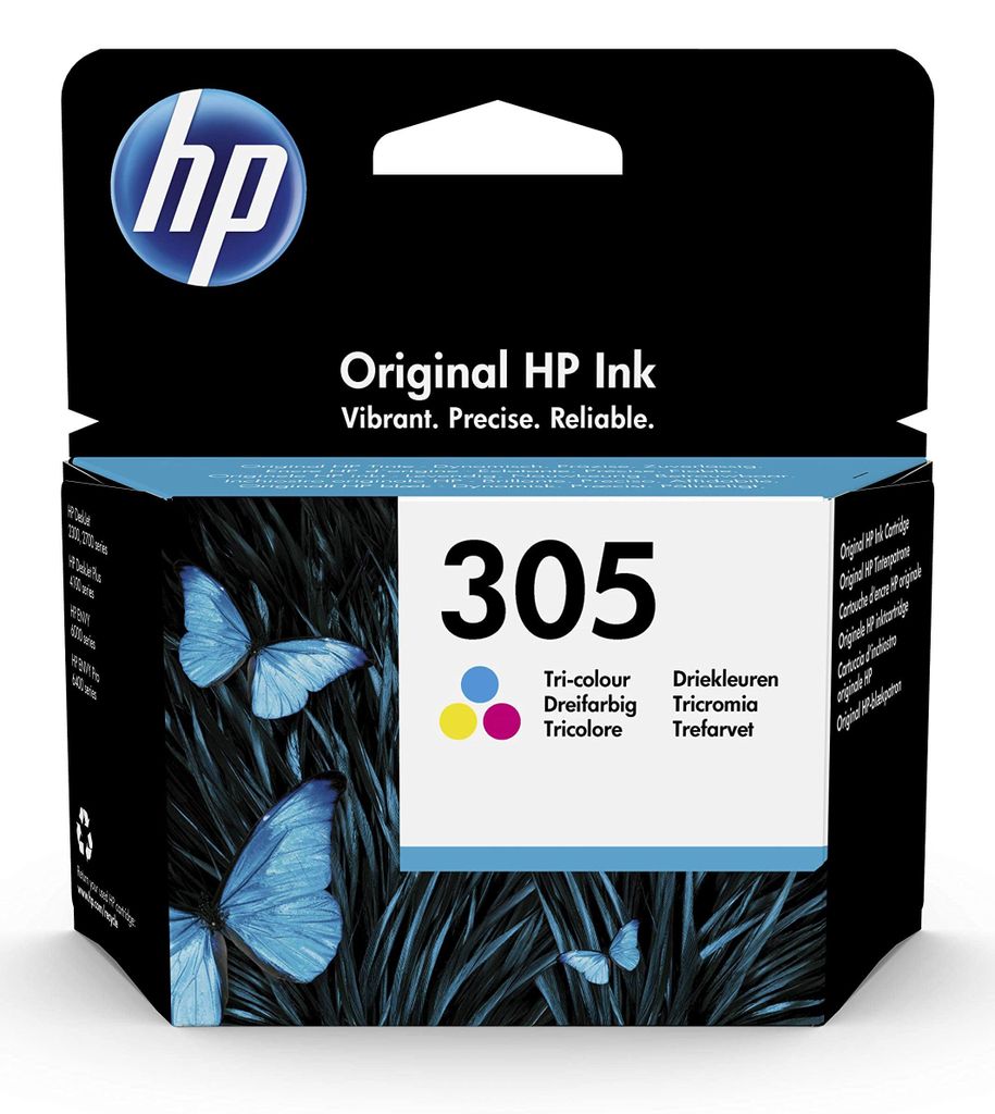 Cartouche d'encre tricolore HP 305 authentique (3YM60AE) Image du produit 
