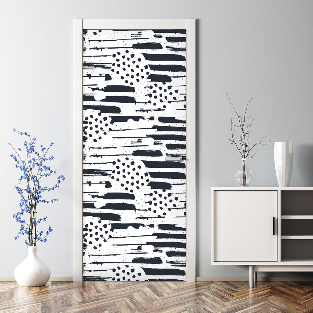 Dekorative Türposter selbstklebend Klebefolie Wandaufkleber Tür dekoration Abstraktion 77 x 200 cm