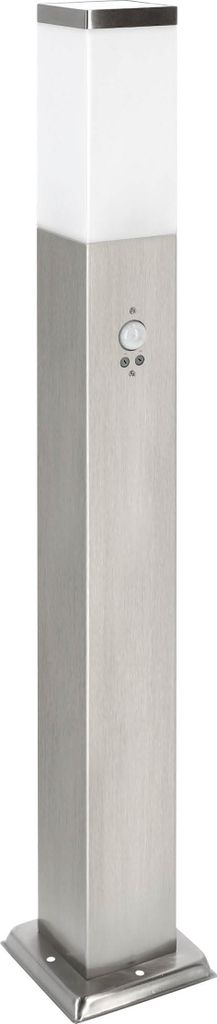 LED Wegeleuchte eckig 80cm mit Bewegungsmelder silber