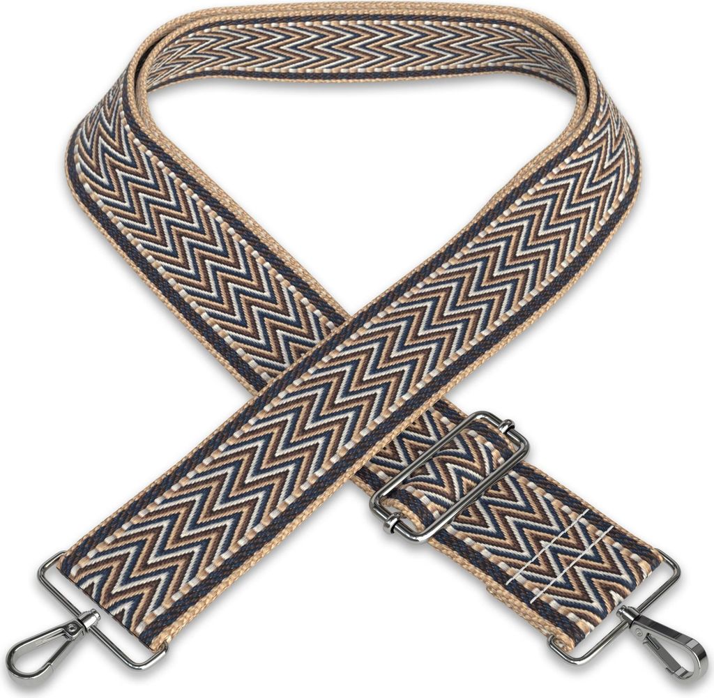ARTVALL - Taschenband, Umhängeband für Tasche, Schultergurt verstellbar, 85 - 155 cm, Handtaschenband mit Karabiner DIY in Blau