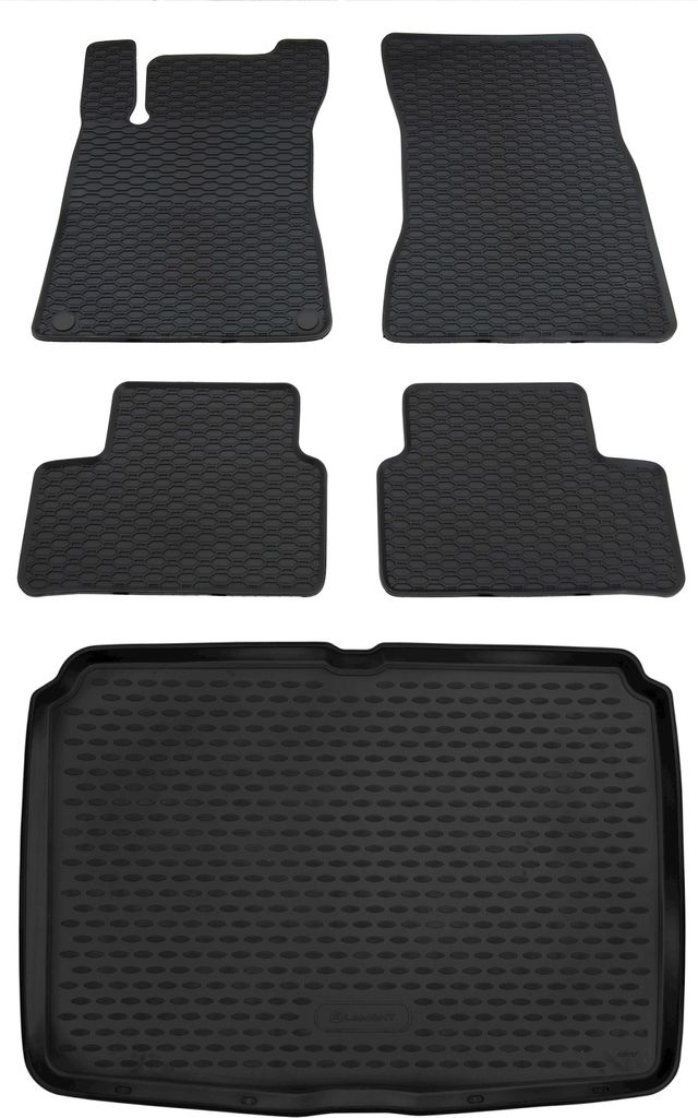 Gummi Kofferraumwanne + Fußmatten Set für Mercedes W247 Produktbild 