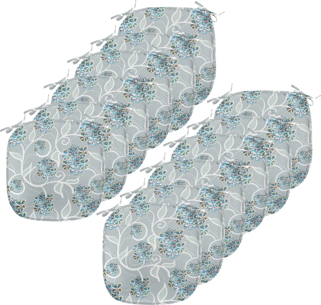 Coussins pour Chaise de Cuisine Lot de 12 Assises Confortables 40x40cm