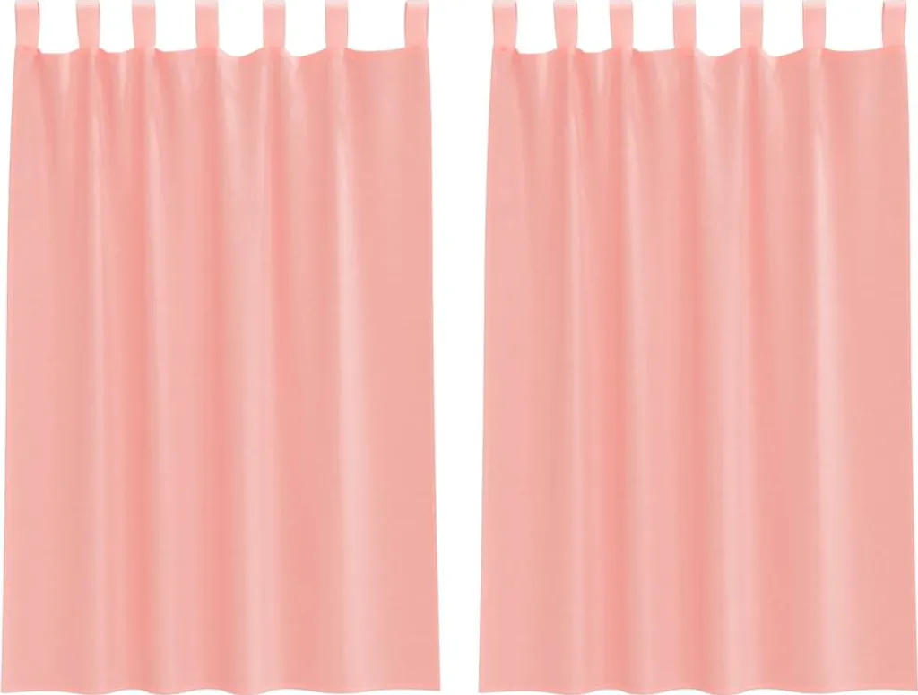 vidaXL Tende in Voile Rosa 2 Pezzi: Eleganza Trasparente per la Casa