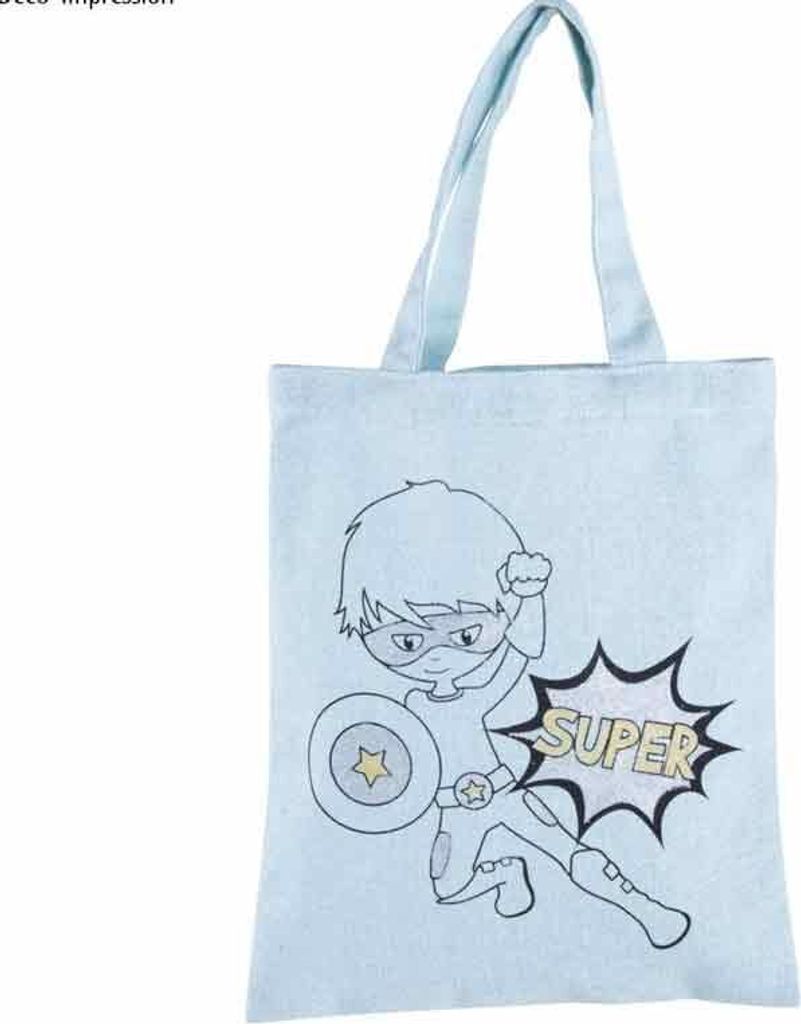 Super-Held-Baumwolltasche 25 x 20 cm