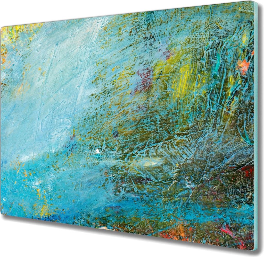 Coloray Schneidebrett Herdabdeckplatte 60x52 cm Kochplattenabdeckung Hackbrett Küchenbrett - Malerei