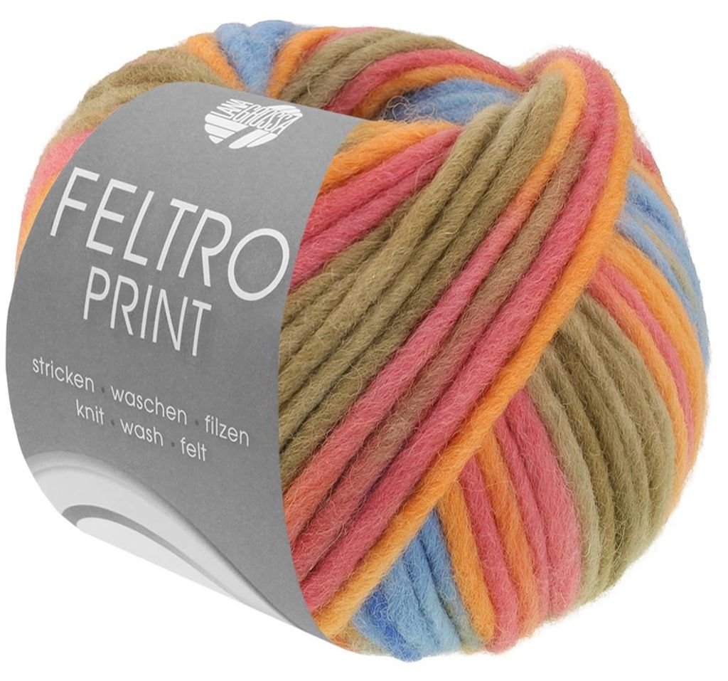 Lana Grossa FELTRO PRINT 50 g modernes Filzgarn 50 m Produktbild 