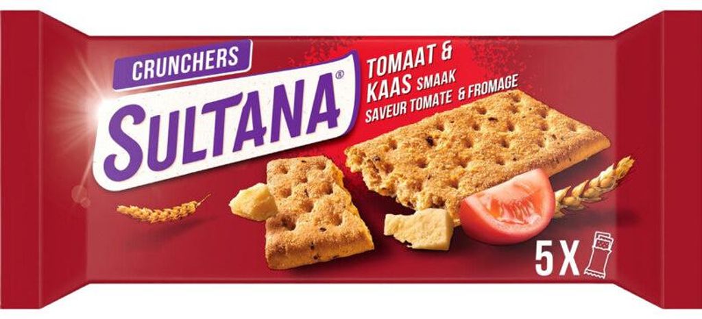 Snack Fromage-Tomate Sultana Crunchers 175 g - Crackers Image du produit 