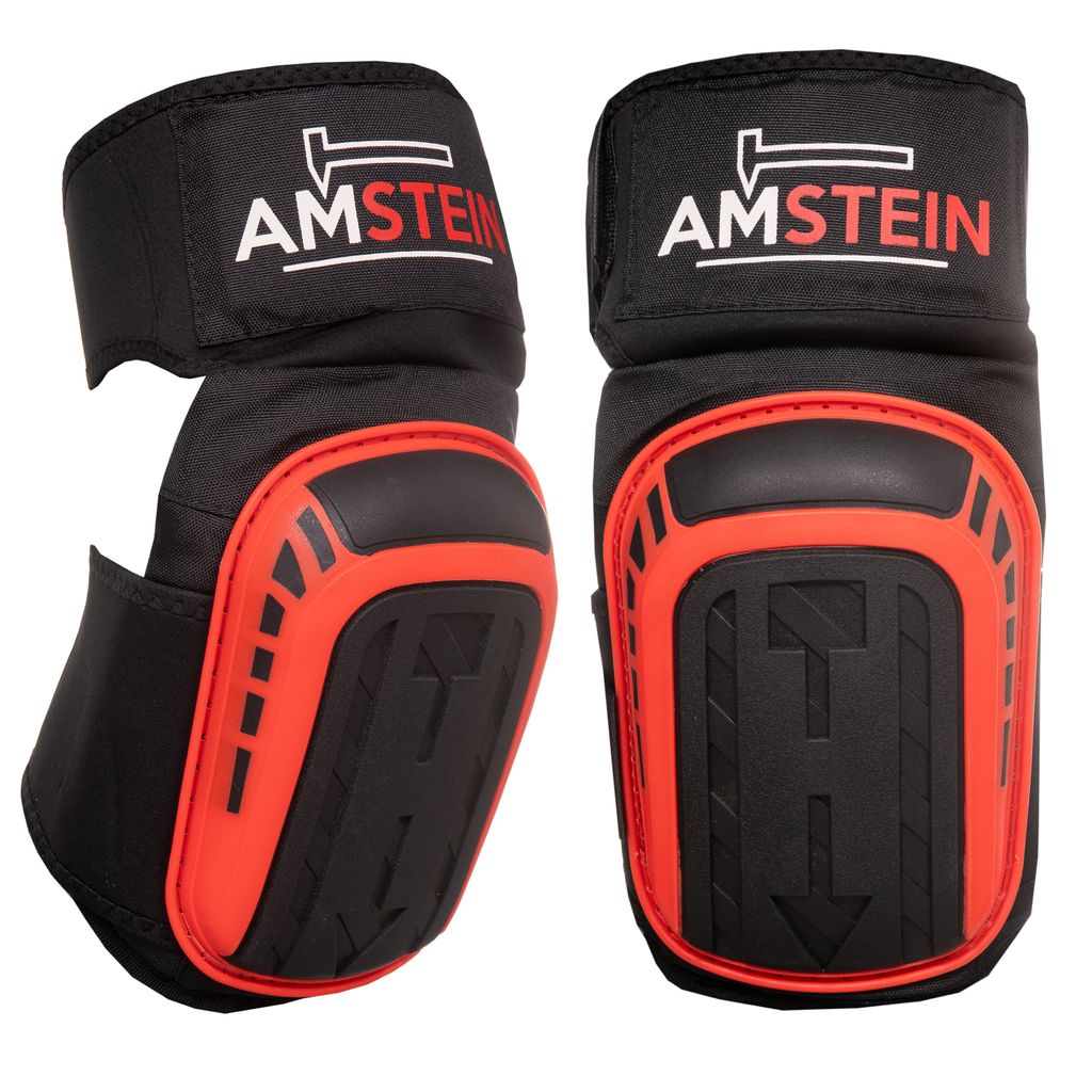 Premium Gel Kniepolster AMSTEIN AM-001 Knieschoner Knieschützer Gel-Knieschoner Fliesenleger Knieschützer für Bodenbelag Gartenarbeit 1 Paar