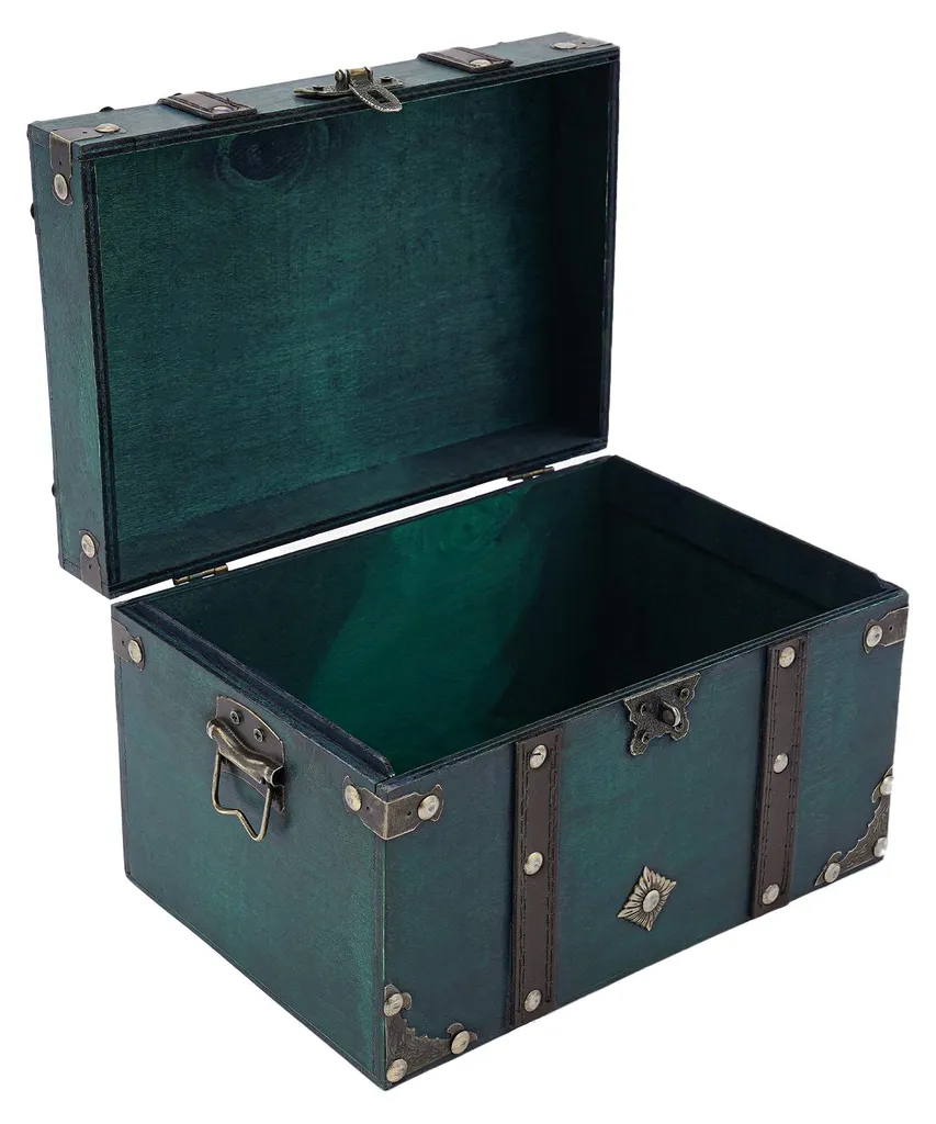 Mettez vos bijoux en sécurité avec ce coffret à code vintage vert - 2