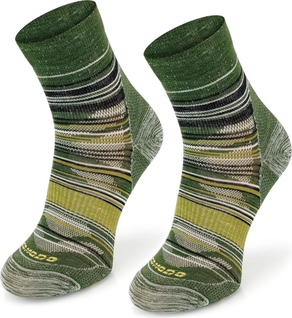 SKIETY Comodo Light Weight Wandersocken Merino - Grün - 35-38