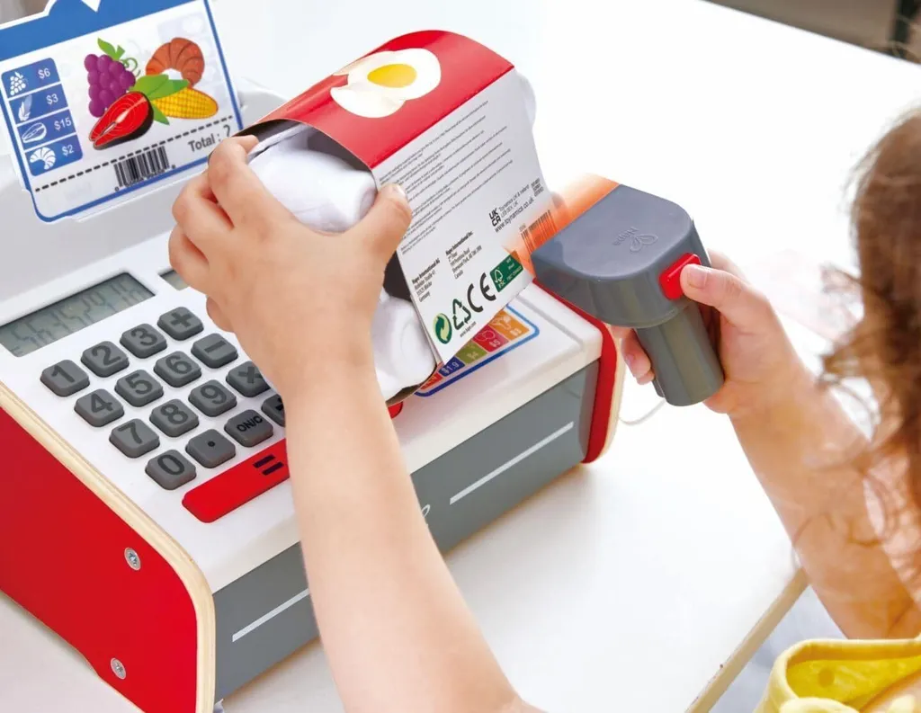 Caisse Enregistreuse Interactive Hape en Bois Durable pour Apprendre - 7