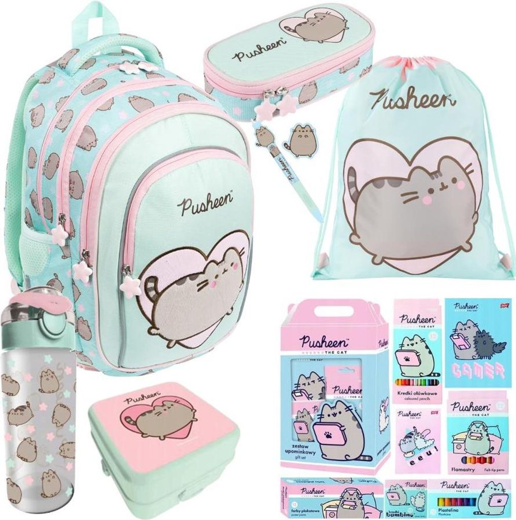Mega Schulrucksack Set Pusheen - ST Majewski Wyprawka für Produktbild 