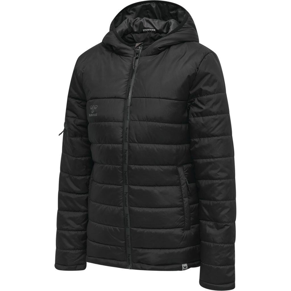 Hummel North Quilted Hood Jacket Damen Winterjacke Damenjacke Jacke schwarz 206688-1006, Größe:L