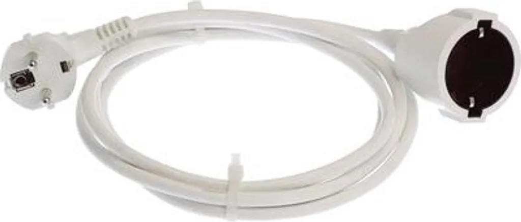 Rallonge électrique 16A as Schwabe 50511 - Câble blanc de 5 mètres
