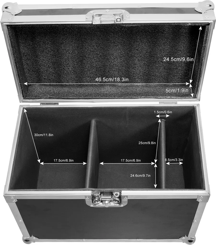Flightcase en cuir résistant avec rembourrage mousse pour lyre Moving Head