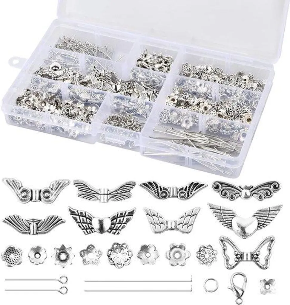 Matériel Création Bijoux Ange DIY pour Fabriquer Pendentifs et Bracelets