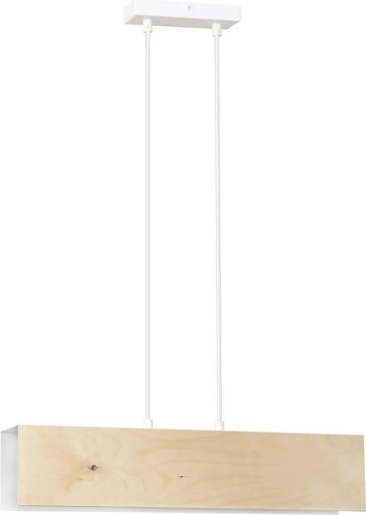 Suspension Emibig Carlo 2 Blanc 611/2 - Lustre 2xE27 60W Design Moderne