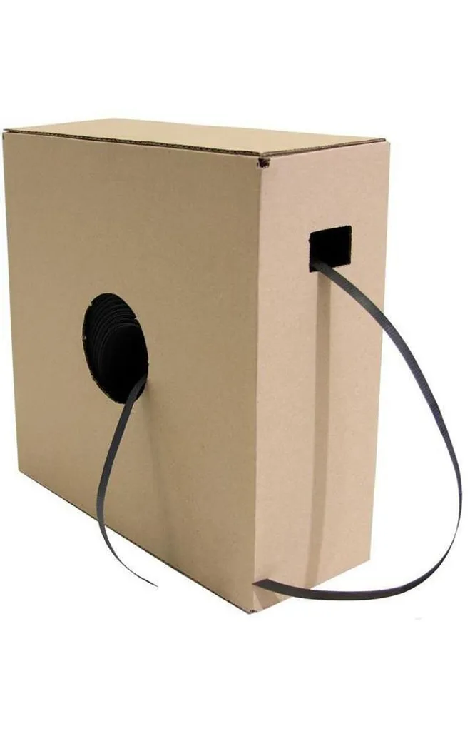 Feuillard de cerclage manuel PP noir 12,7mm distributeur de 1000m