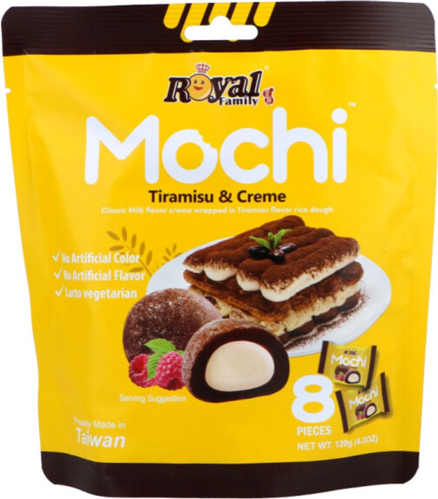 Royal Family Mochi Tiramisu und Creme 8 einzeln verpackte Produktbild 