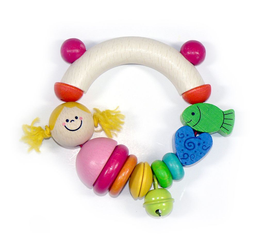 Babyspielzeug Rassel Nixe BxLxH 95x35x100mm NEU