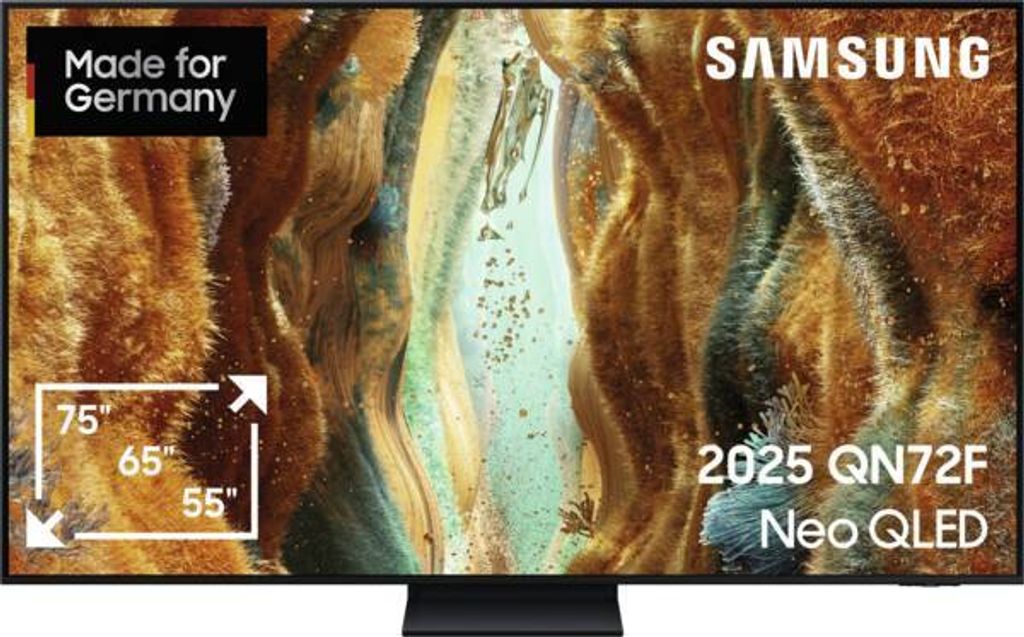Samsung Neo QLED smartTV GQ65QN72FATXZG 65 Zoll Fernseher 4K Ultra HD 4K AI Upscaling 100 Hz