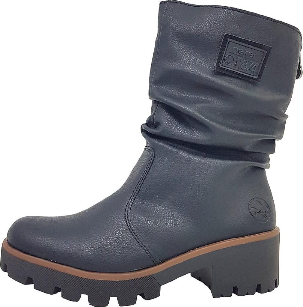 Rieker  Damenschuhe Stiefel Reißverschluss Schwarz Produktbild 