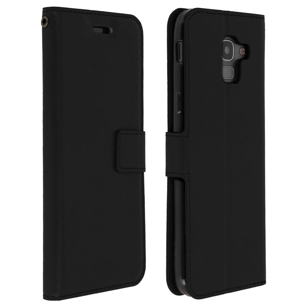 Flip Cover Stand Case Brieftasche & Standfunktion Samsung Galaxy J6 – Schwarz