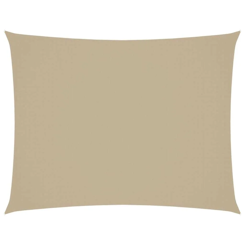 Parasole a Vela 3x6 Beige vidaXL Oxford - Impermeabile per Giardino