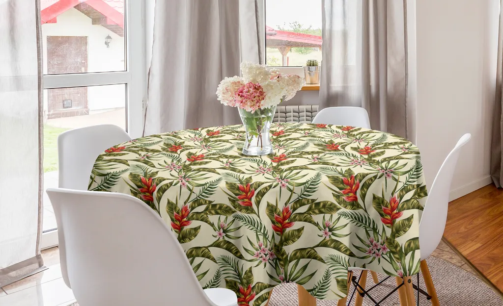 Youngseahome Tovaglia Esterno Rotonda Con Foro Ombrellone Impermeabile Antimacchia 178 Cm