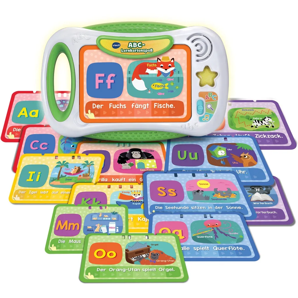 Tablette éducative ABC-Card Fun Vtech 80-616804 avec cartes de jeu