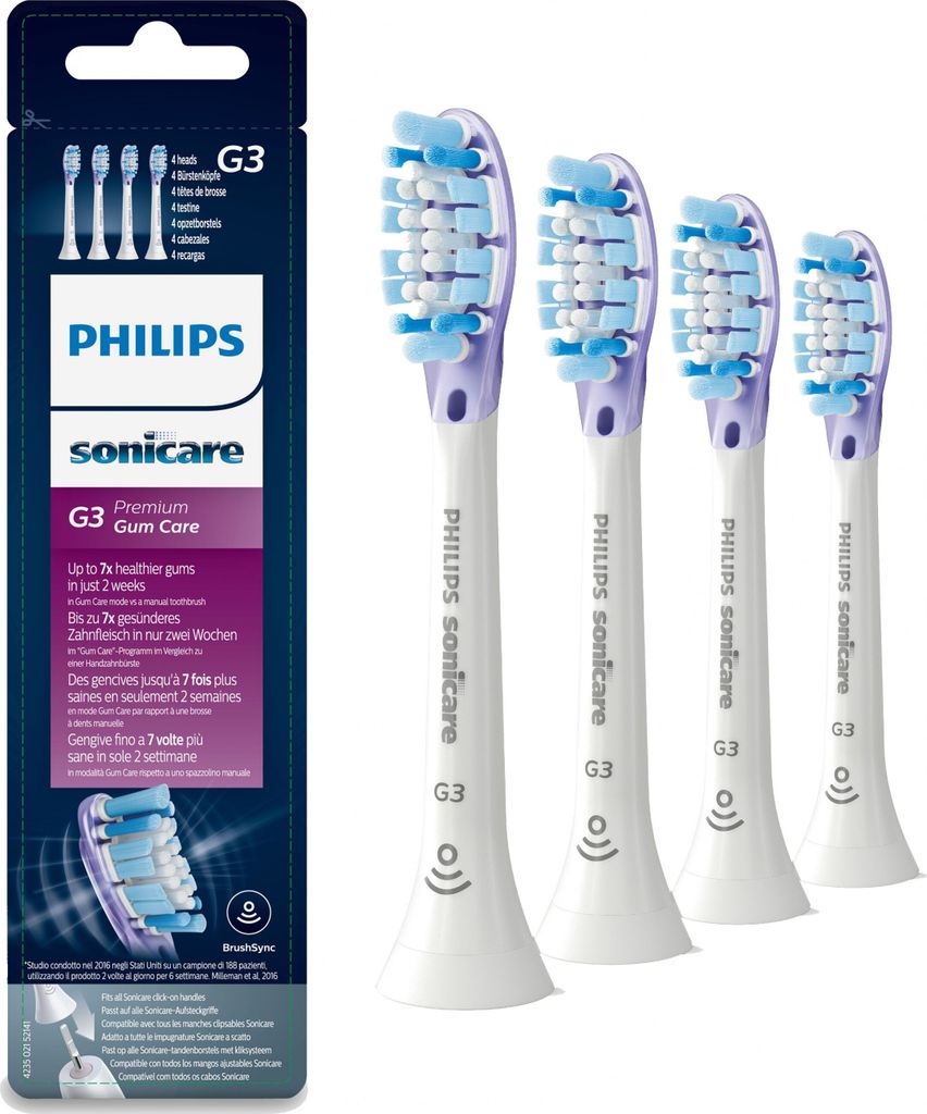 Philips HX 9054/17 4 Bürstenköpfe weiß Premium Gum Care Image du produit 