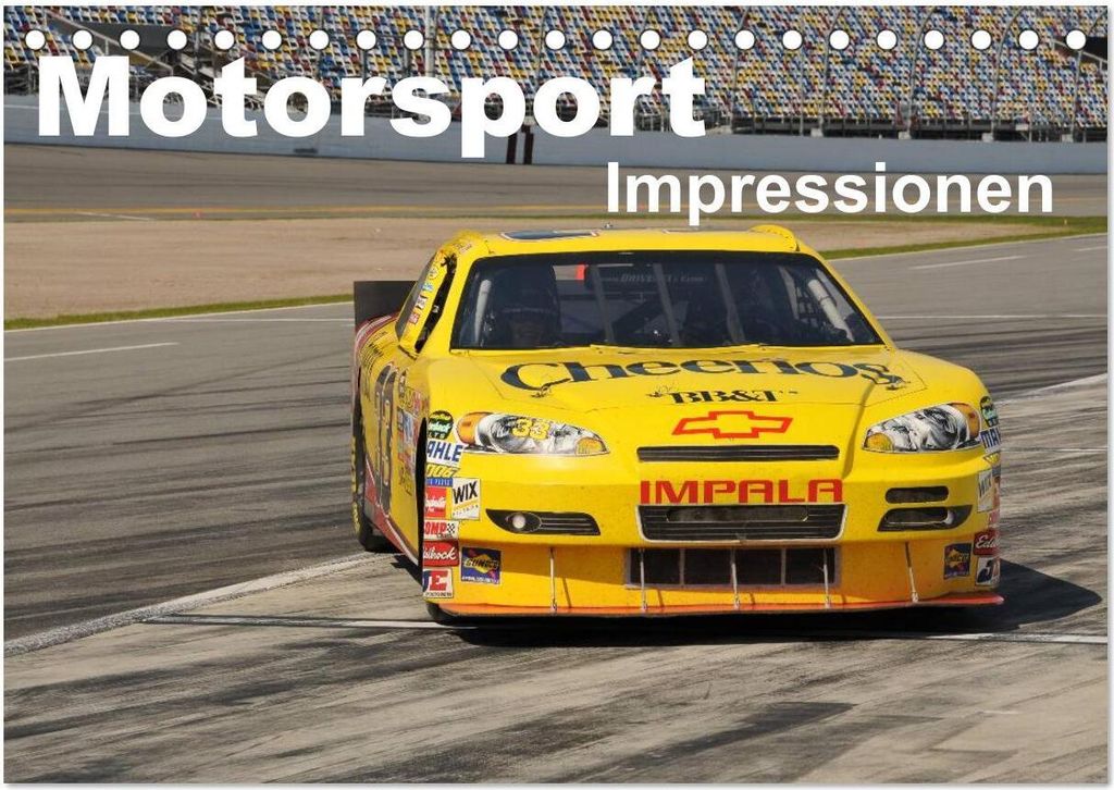 Motorsport - Impressionen (Tischkalender 2026 DIN A5 quer), CALVENDO Monatskalender