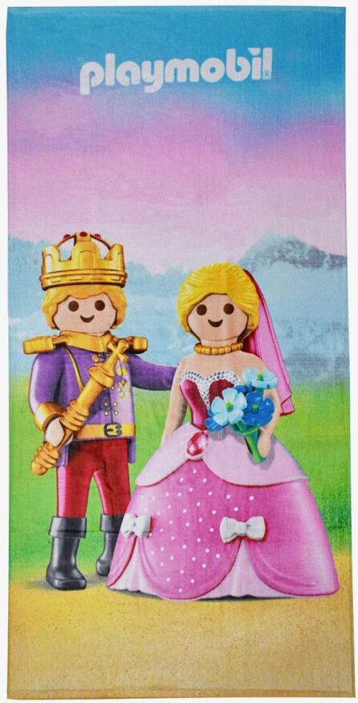 PLAYMOBIL Hochzeit Badetuch 70 x 140 cm - Baumwolle Produktbild 
