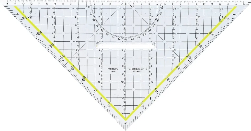 Évitez les bavures avec le Triangle TZ 32,5cm à poignée - 10 unités