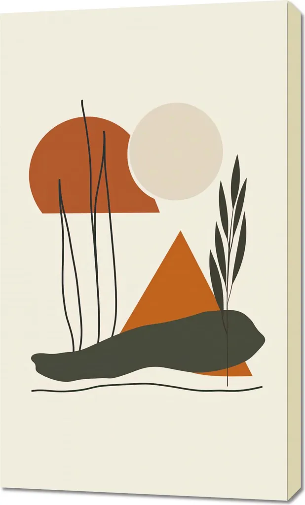 Tableau Regard beige 60 x 100 cm : grand format et finitions premium