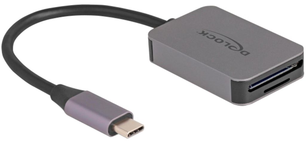 DeLOCK USB Type-C Card Reader für SD oder Micro SD Speicherkarten