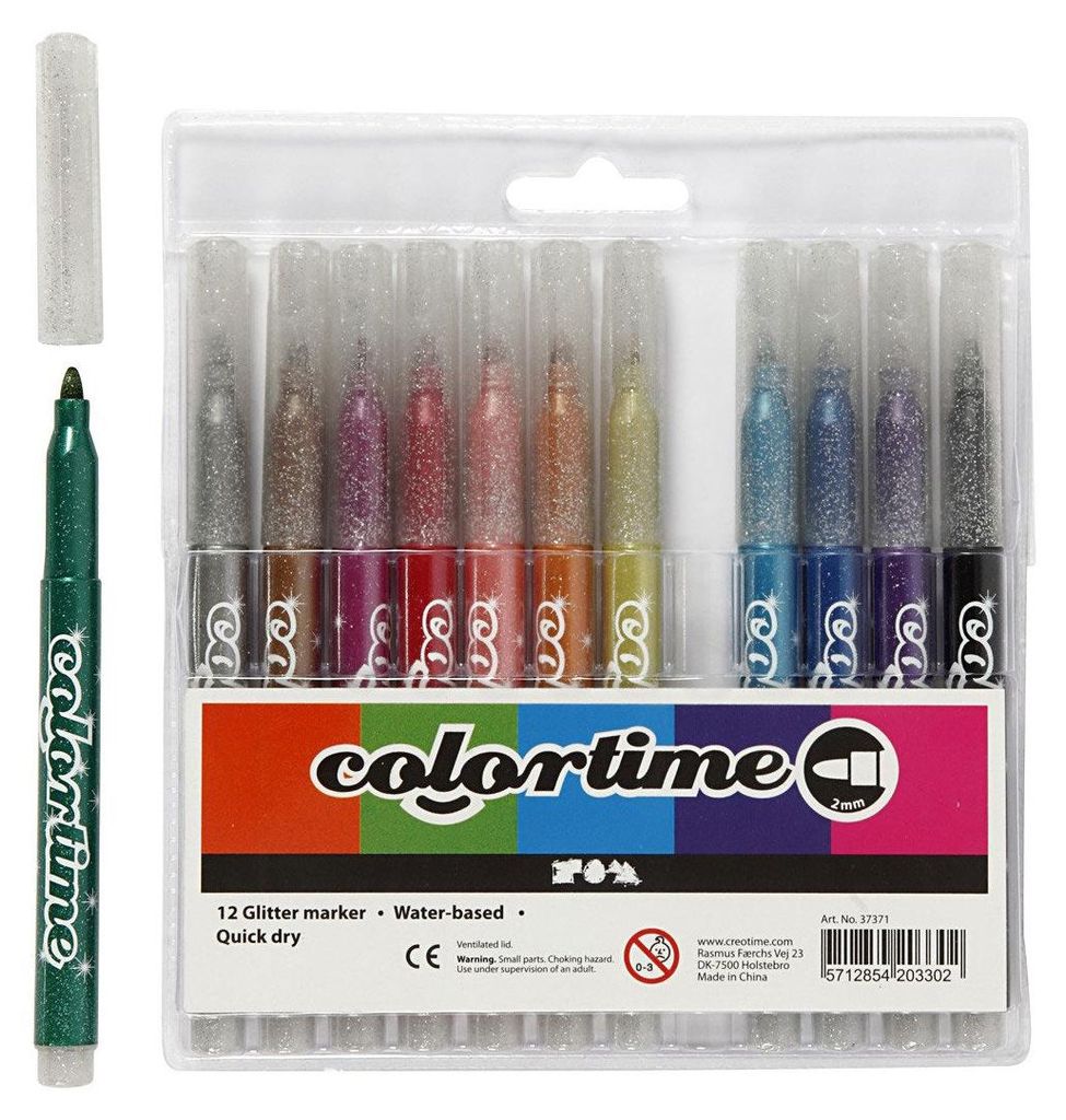 Colortime Glitter Marker, Strichstärke: 4,2 mm, Sortierte Produktbild 