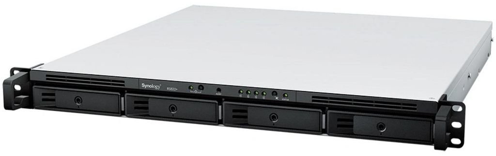 Synology RackStation RS822+ - NAS-Server - 4 Schächte - Rack - einbaufähig - SATA 6Gb/s - RAID RAID 0, 1, 5, 6, 10, JBOD - RAM 2 GB - Gigabit Eth...