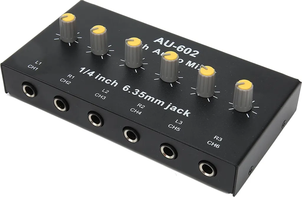 Mélangeur Stéréo 6 Canaux : Solution Mixage Guitare Micro pour Scène - 3