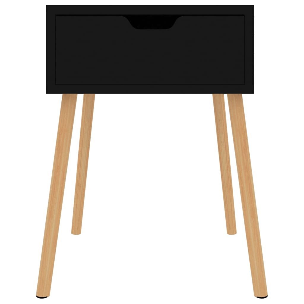 Möbel Nachttisch Elegantes Design - Beistelltisch - Nachtschrank - Hochglanz-Schwarz 40x40x56 cm Holzwerkstoff Top4279220