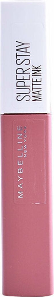 A close-up studio shot of a Maybelline SuperStay Matte Ink Liquid Lipstick.