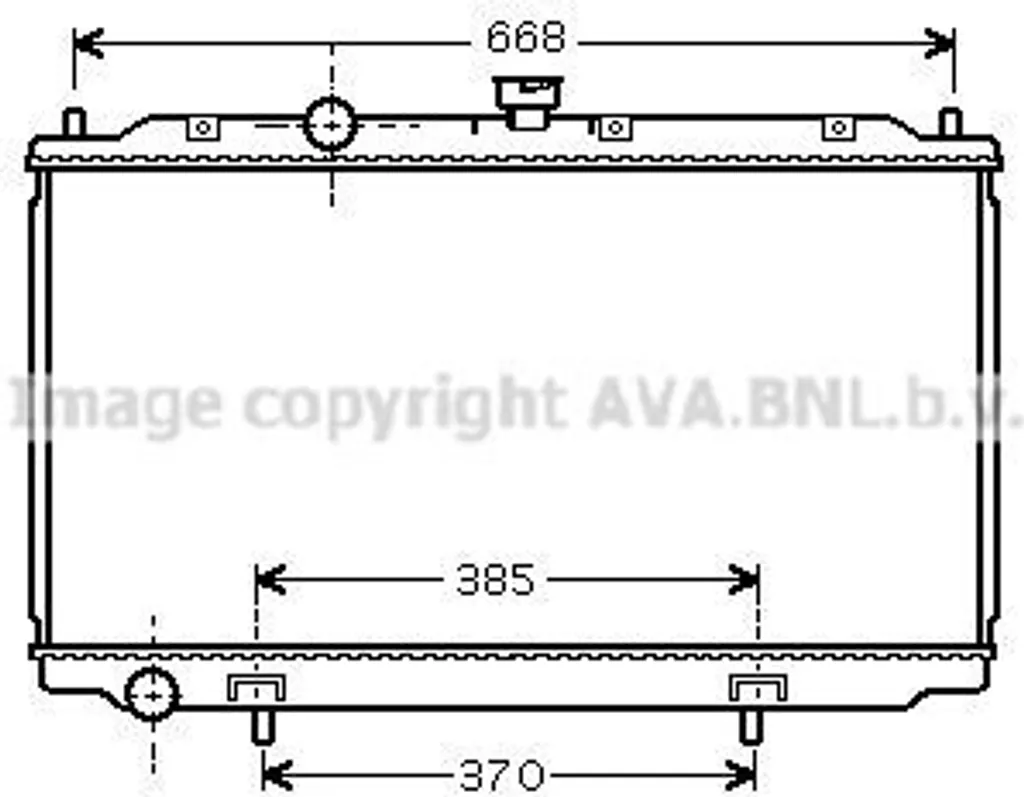 Radiateur de refroidissement de moteur pour Almera II N16 berline PRASCO