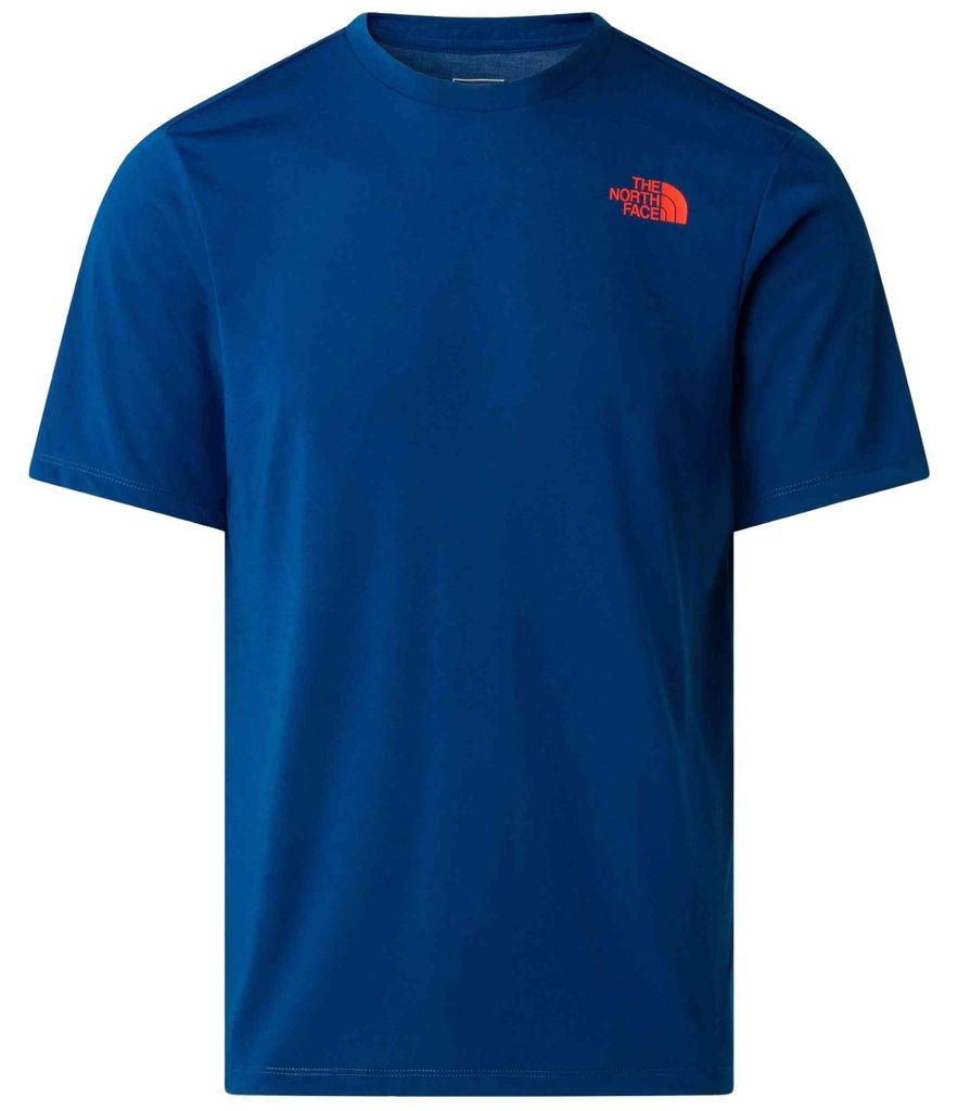 T-Shirt The North Face M BITMAP LOGO SHORT SLEEVES TEE-GRAPHIC ESTATE BLUE für Herren