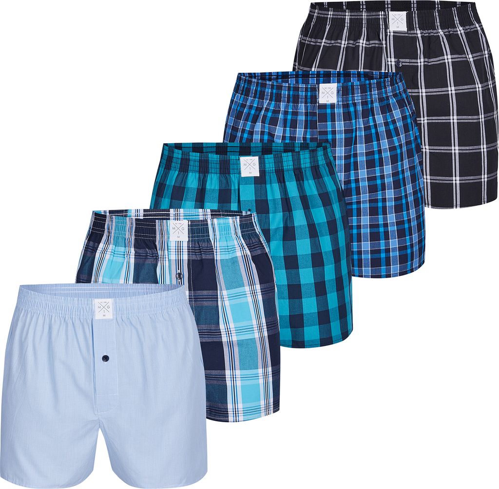 MG-1 Boxershorts MG-43-622-00 Größe XXL 5er Pack Herren Unterhosen Baumwolle