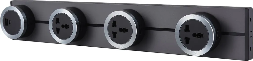 Multiprise murale pour cuisine et salon rail coulissant 8000W USB